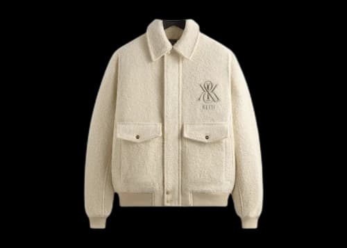Kith Boucle Hawthorne Flight Jacket Sandrift