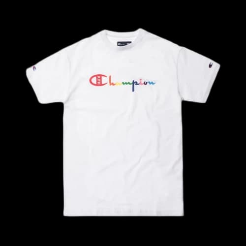 Kith Champion Script Logo Tee White
