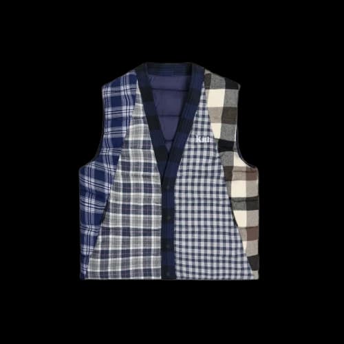 Kith Charlton Reversible Quilted Vest Blue/Multi