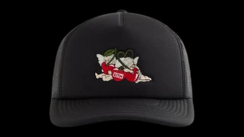 Kith Cherry Bunch Nolan Trucker Hat Black