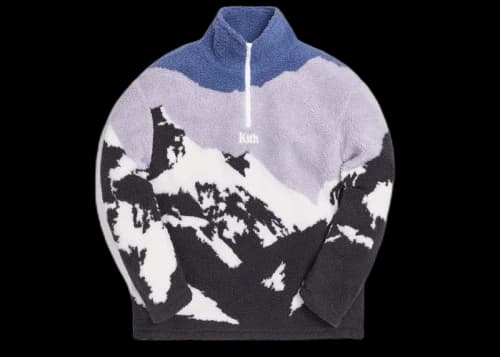 Kith Claremont Sherpa Quarter Zip Blue/Multi