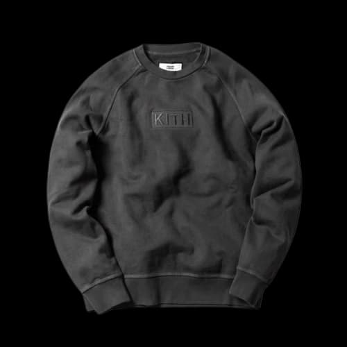 Kith Classic Logo Crewneck Battleship Grey