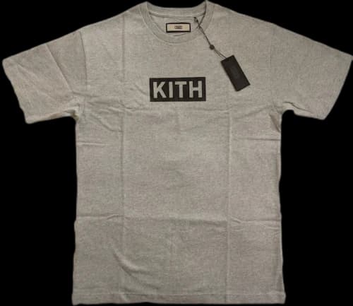 Kith Classic Logo Tee Heather Grey/Black