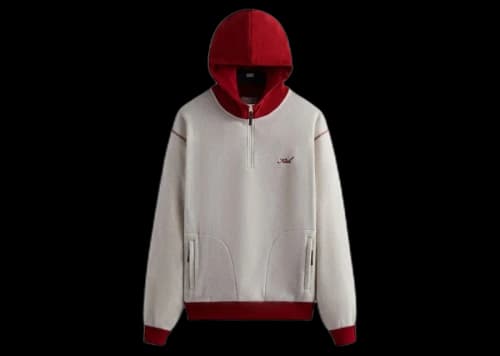 Kith Coleman Quarter Zip Hoodie Oatmeal