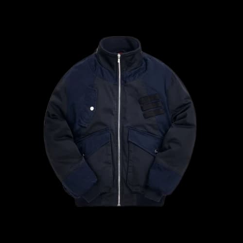 Kith Colorblocked Sateen Bomber Navy