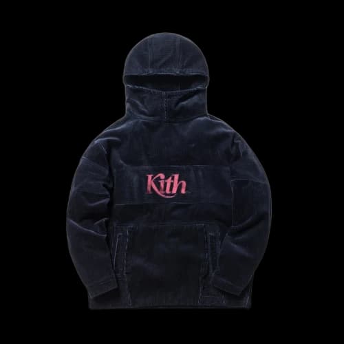 Kith Corduroy Double Pocket Hoodie Navy