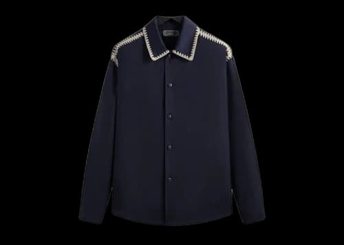 Kith Crochet Detail Apollo Shirt Nocturnal
