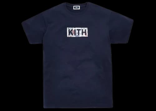 Kith Floral Classic Logo Tee (FW19) Navy