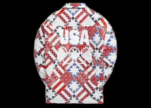 Kith for Team USA Starry Quilt Coaches Jacket Pyre
