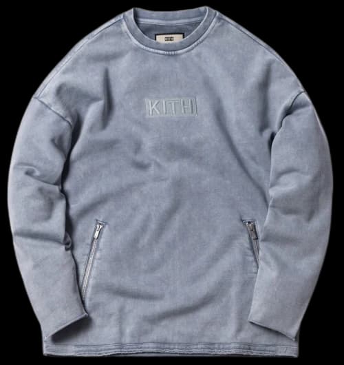 Kith Indigo Redfield Crewneck Light Indigo