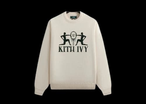 Kith Ivy Emblem Crewneck Sweater Sandrift