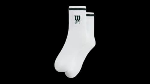 Kith Ivy Wilson Quarter Top Socks White