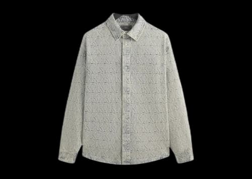 Kith Jacquard Crest Denim Apollo Shirt Atom