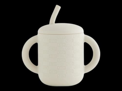 Kith Kids Mushie Silicone Training Cup & Straw Hallow