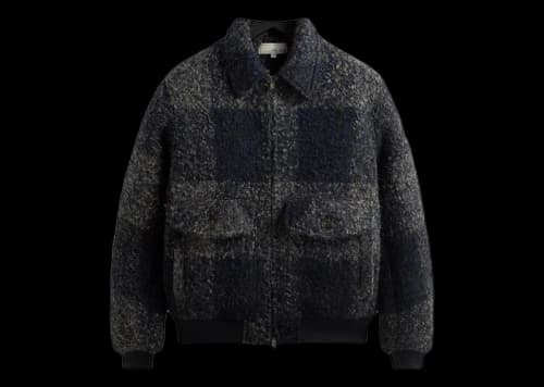 Kith & Kin Boucle Check Hawthorne Flight Jacket Vista