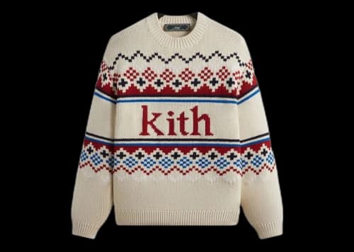 Kith Kithmas Fairisle Sweater Sandrift