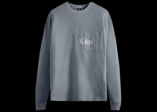 Kith L/S Quinn Tee Light Indigo
