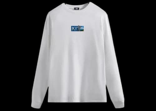 Kith Logo Peel L/S Tee White