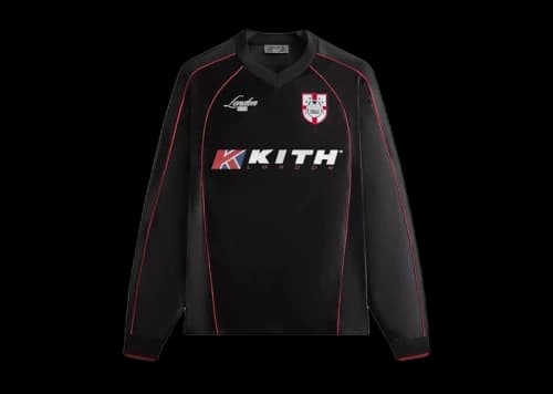 Kith London Long Sleeve Agu Soccer Jersey Black