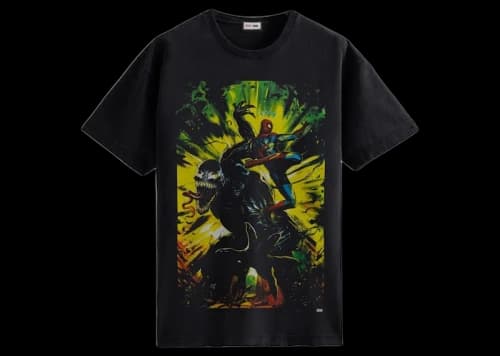 Kith Marvel Spider-Man Venom Battle Vintage Tee Black