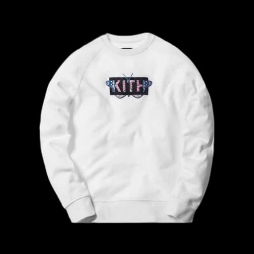 Kith Monarch Classic Logo Crewneck White