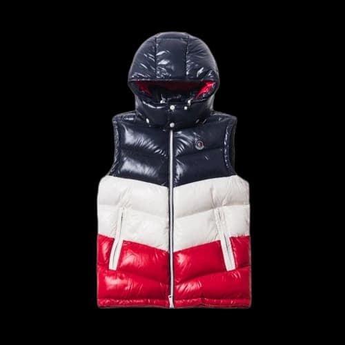 Kith Moncler Pelat Down Vest Navy/Red
