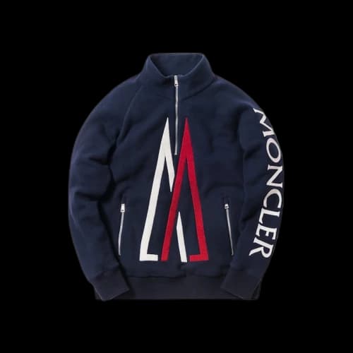 Kith Moncler Quarter Zip Pullover Navy