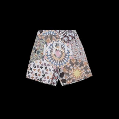 Kith Moroccan Tile Print Seersucker Shorts Multi