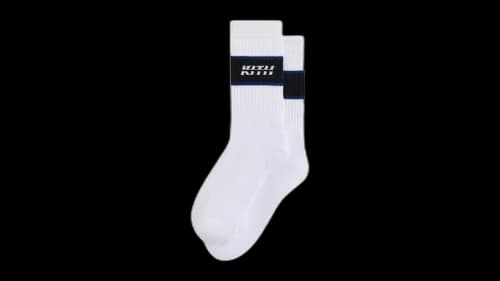 Kith Moto Crew Socks White