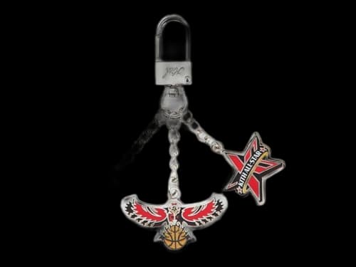 Kith NBA All-Star Atlanta Hawks Keychain Silver