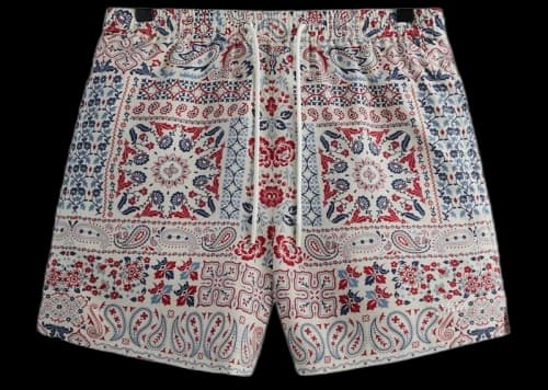 Kith Needlepoint Print Active Short Sandrift