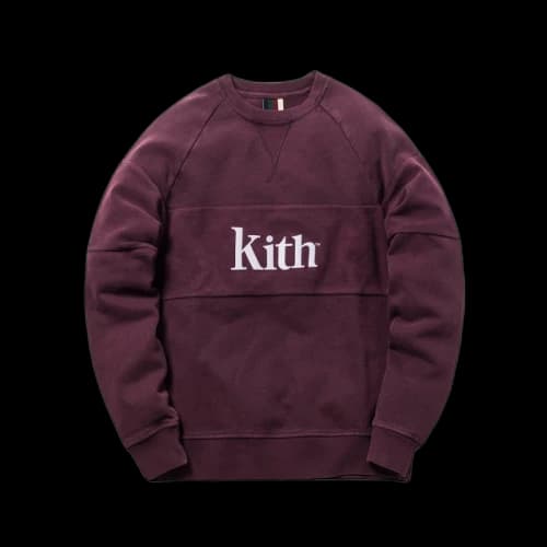 Kith Paneled Williams Crewneck Purple Dawn