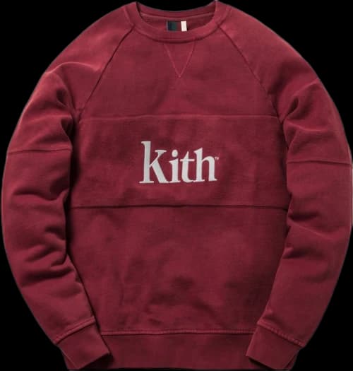 Kith Paneled Williams Crewneck Rust