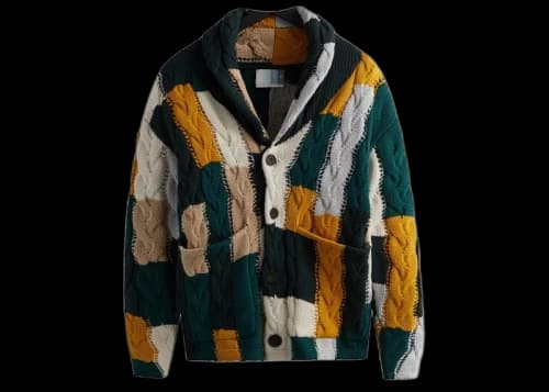 Kith Patchwork Cable Becker Cardigan Stadium