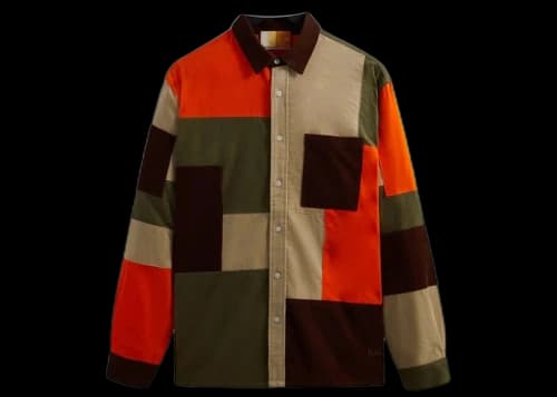 Kith Patchwork Cord Ludlow Shirt Pimento