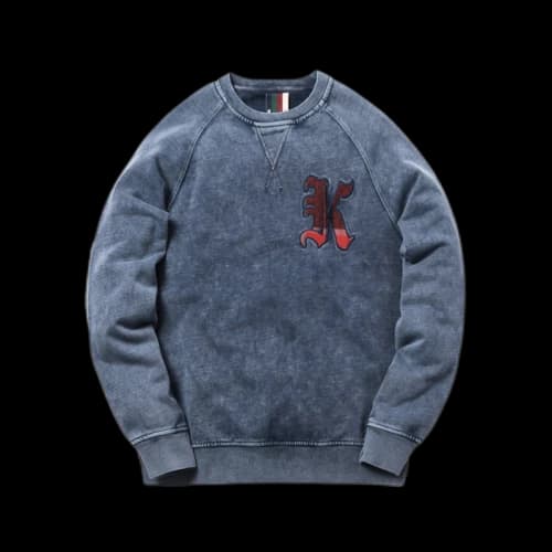 Kith Patchwork Williams Crewneck Dark Indigo
