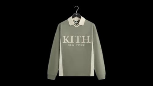 Kith Pique Long Sleeve Tap Polo Scene