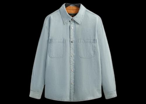 Kith Quilted Apollo Shirt Light Indigo