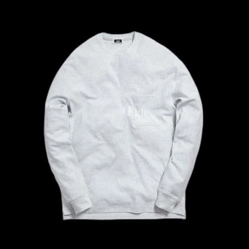 Kith Quinn L/S Tee Light Heather Grey