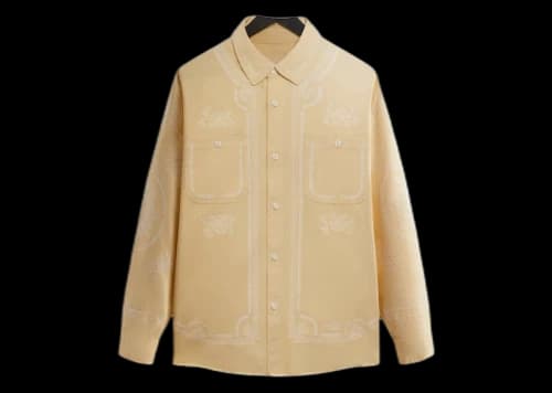 Kith Raw Hem Denim Apollo Shirt Blonde