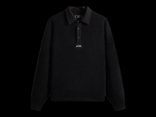 Kith Rib Stitch Ronin Henley Sweater Black