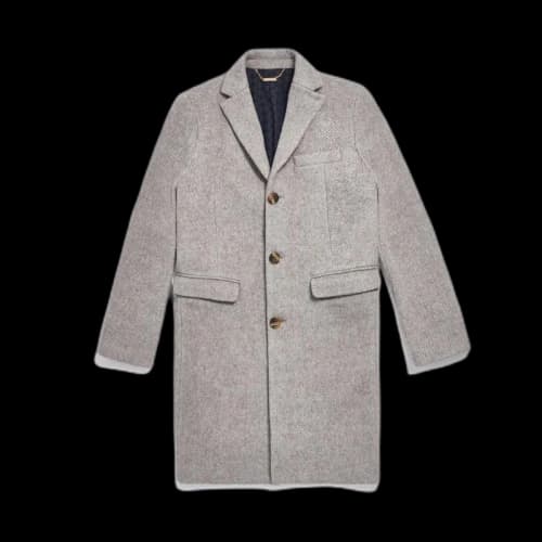 Kith Royce Wool Overcoat Light Grey