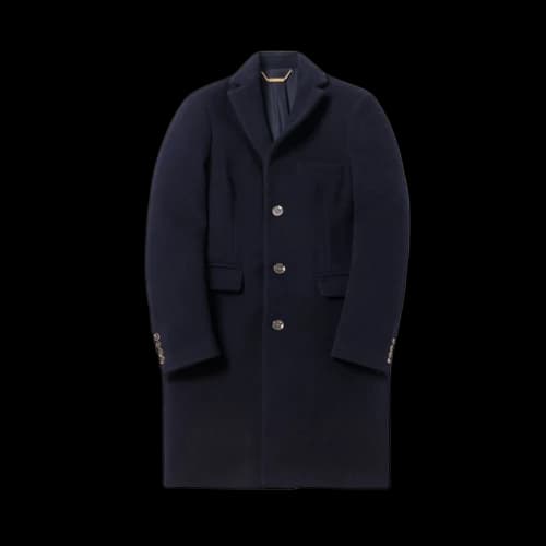 Kith Royce Wool Overcoat Navy