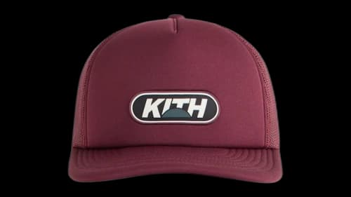 Kith Rubber Patch Poly Foam Nolan Trucker Hat Magma