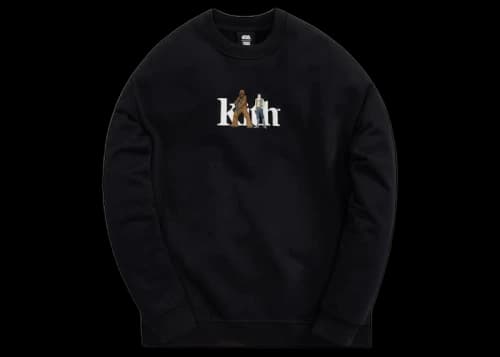 Kith x STAR WARS Solo And Chewie Serif Crewneck Black