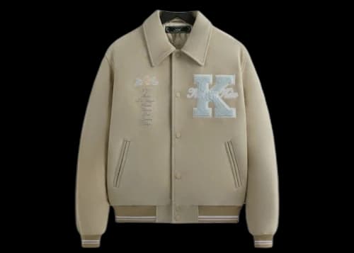 Kith Suede Coaches Jacket (FW23) Sandrift