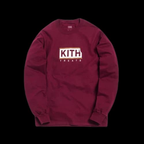 Kith Treats Ice Cream Sandwich L/S Tee Maroon