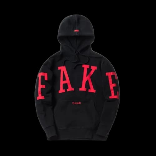 Kith Us Fake Friends Hoodie Black