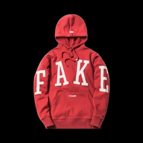 Kith Us Fake Friends Hoodie Red