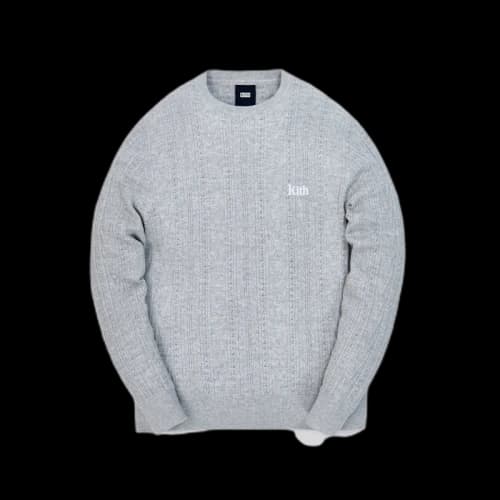 Kith Vintage Tilden Crewneck Sweater Grey